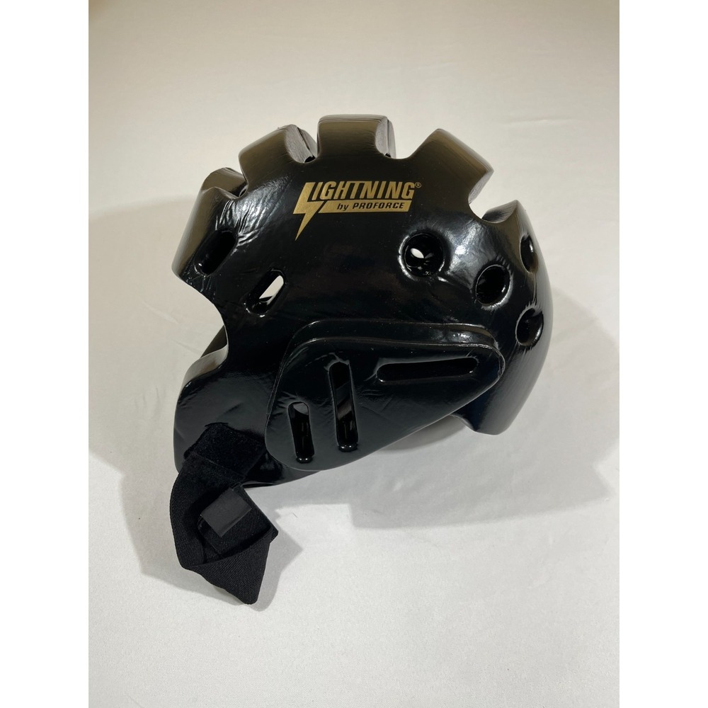 ProForce Lightning Martial Arts Sparring Head Gear Guard Black Medium Soto's
